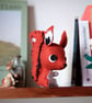 Cheeky Red Squirrel - Wool Felt Sculpture - Image 3