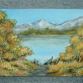 original art landscape painting ( ref F 262)