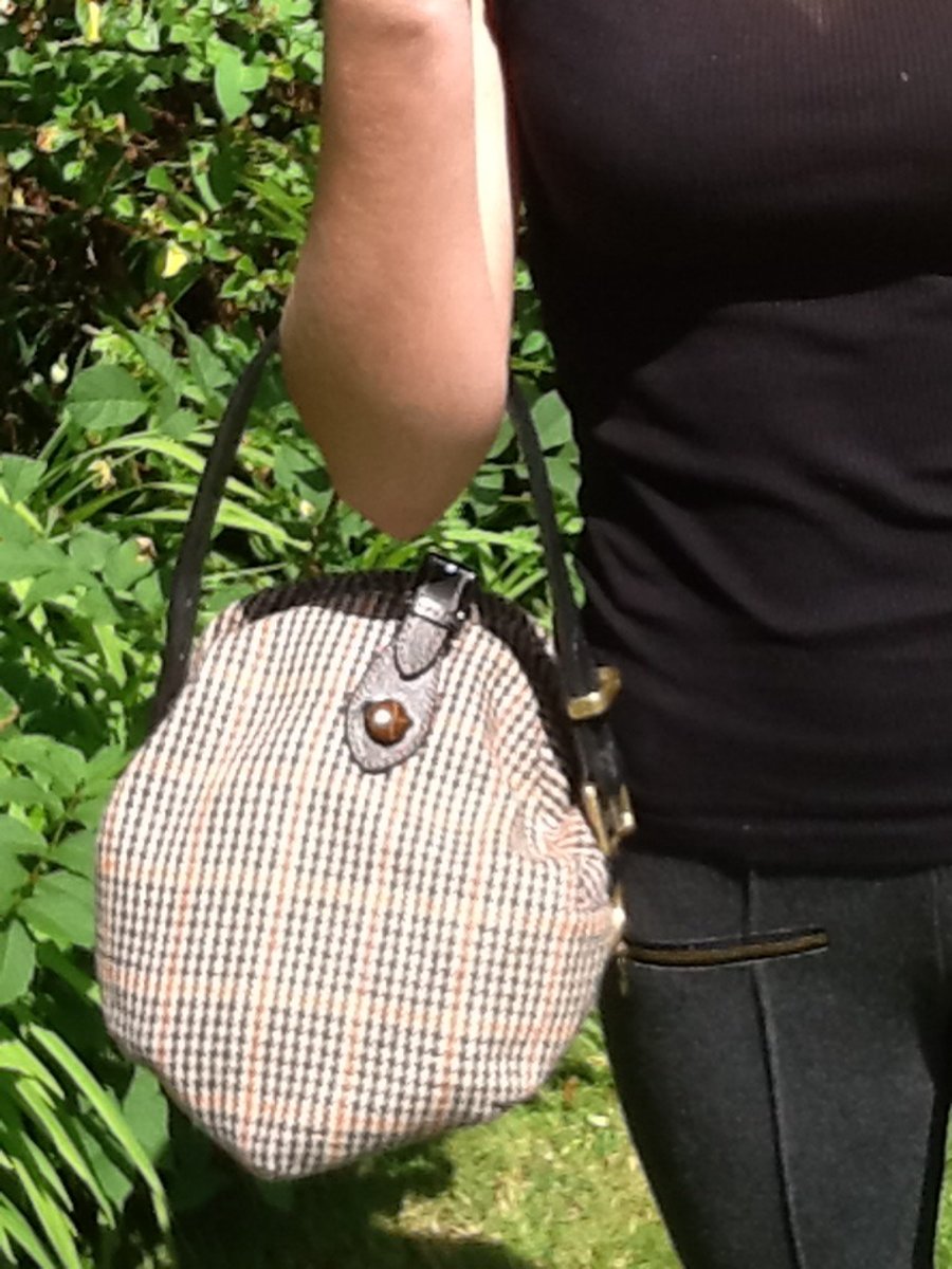 Country Gentry!  Unique Flat Cap Handbag!