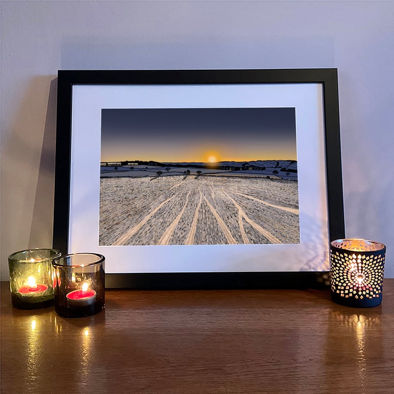 'After a day sledging' digital print