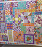 Multi-coloured puzzle quilt - Image 5