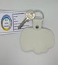 Guineapig embroidered Keyring  - Image 2