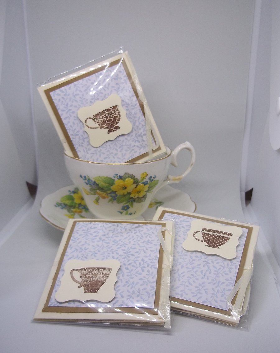 Set of three friendship teas tea cups