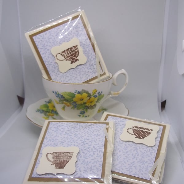 Set of three friendship teas tea cups