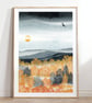 Autumn Mist Illustrated Art Print  - Image 1