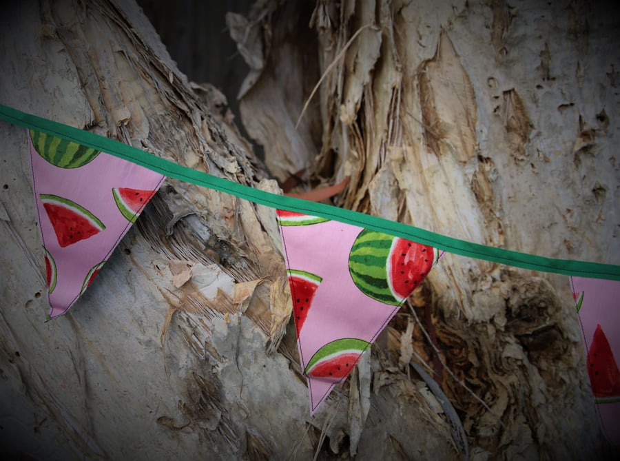 Cotton Bunting - Watermelon Pink - 2.5m