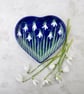 Snowdrop Heart Dish - Hand Painted  - Image 2