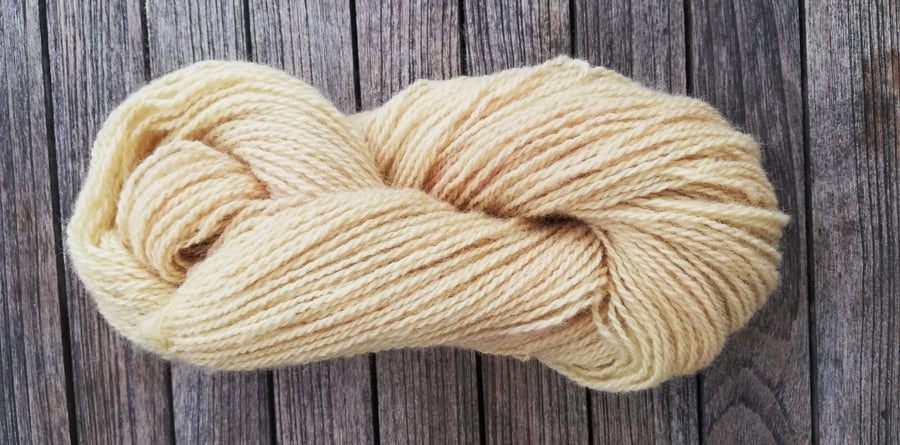 Yellow ( Willow) Hand Dyed 100% Alpaca. 