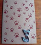 Cat and Paw Print Quilled Greetings Card - Image 1