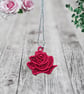 Red Roses Necklace & Earring Set - Image 3