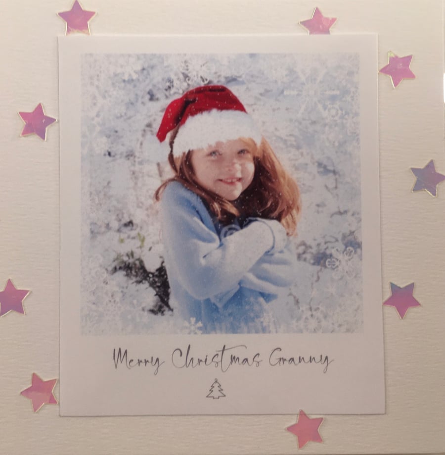 Personalised Photo Christmas Card 