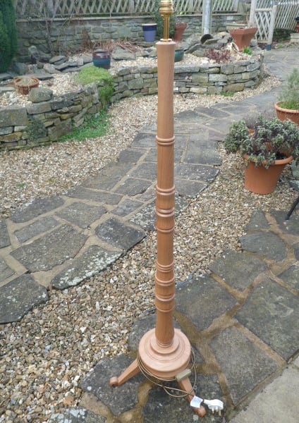 FLAT  PACK  ELM  STANDARD  LAMP