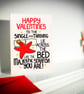 Funny Valentine’s Day Card – Single and Thriving Starfish Across the Bed - Image 3
