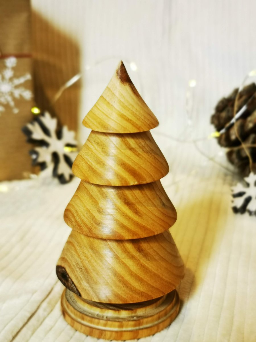 Wood turned Cherry Christmas tree