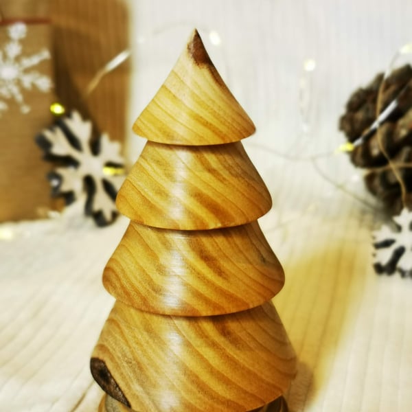 Wood turned Cherry Christmas tree