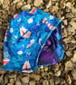 Reversable Bike Helmet Hat Baby Toddler - Boats & Raindrops - Image 1