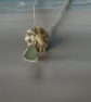 Sea Glass  Pendant Framed With Silver - Image 5