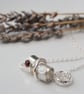 Birthstone charm necklace