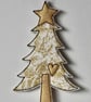 'Christmas Tree with a Metallic Star and Heart'- Hanging Decoration - Image 5