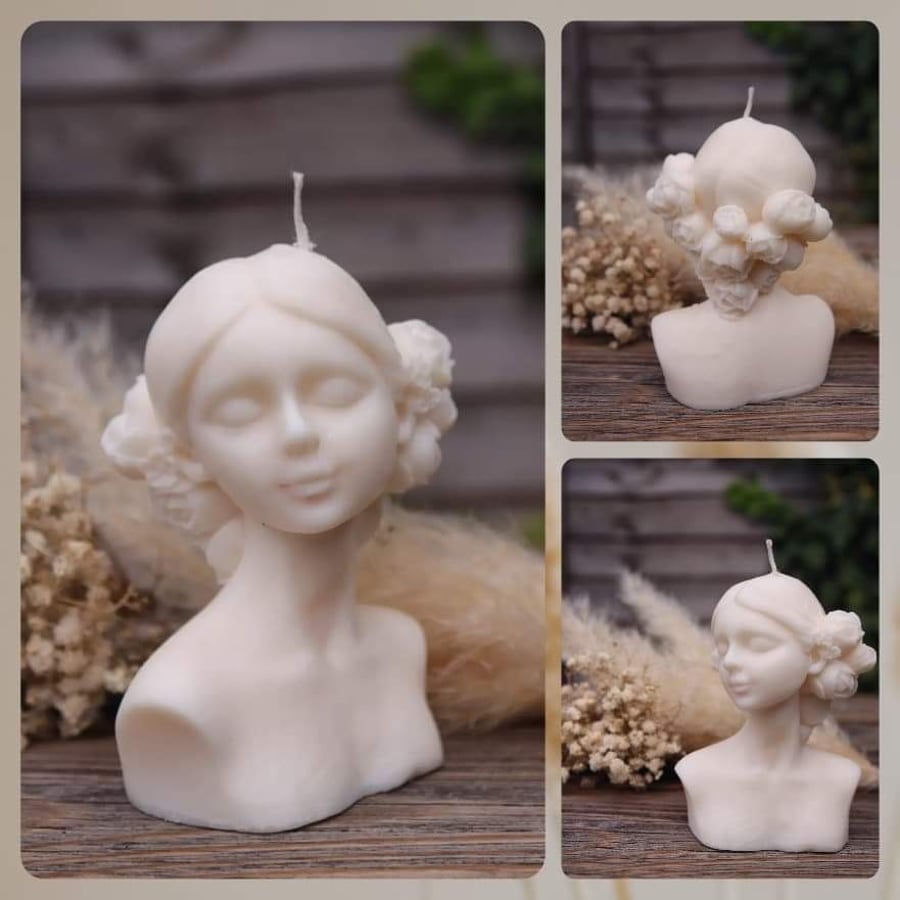 Candle 3d shape Lady