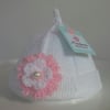 Baby Girl's Newborn Flower Pixie Hat