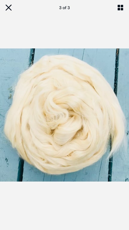 Silk rovings for felting and spinning 10grams 