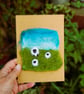 Sheep with lamb needle felt wool card, Easter card, birthday card, get well card