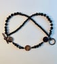 Onyx Beaded Necklace With Shell Coins, Birthday, Anniversary, Gifts For Her - Image 2
