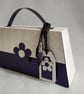 Groovy Retro 1960s Inspired Purple & White Long Handbag Style Gift Box  - Image 4