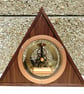 Triangular Skeleton Clock with Quartz Movement - Handmade - Image 4
