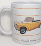 Triumph Herald Convertible 1970 - 11oz Ceramic Mug - Plain or Stripy Design - Image 4
