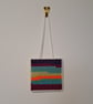 Small wall decoration with abstract landscape pattern, adjustable hang length  - Image 1