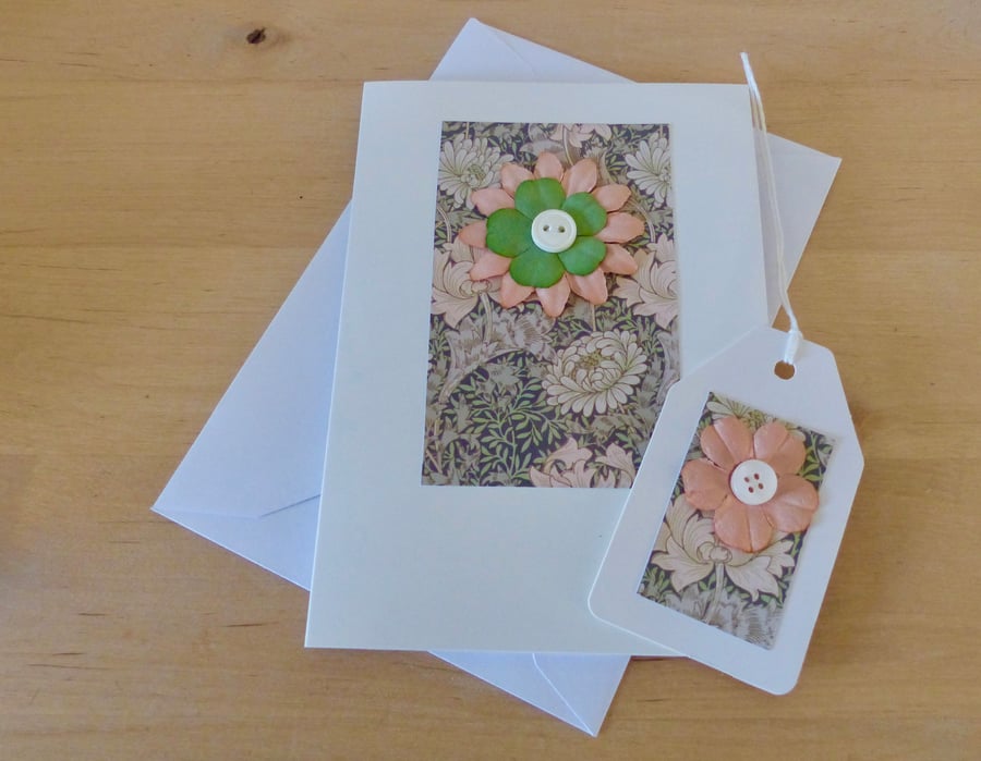 A6 'Floral' Card & Gift Tag
