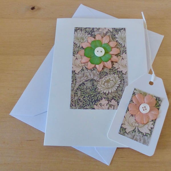 A6 'Floral' Card & Gift Tag