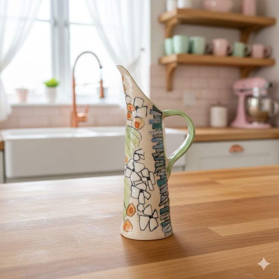 Gardenpath jug -handmade ceramic