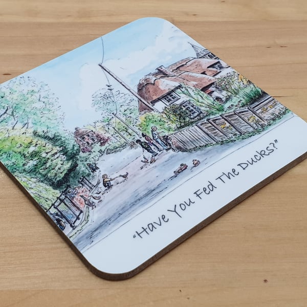 Have you Fed the Ducks? Coaster