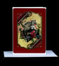 Pegasus Steam Punk greeting card