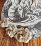 Alice in Wonderland Ornament: Upcycled Book Page & Origami Roses - Image 2