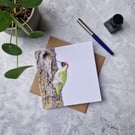 Green Woodpecker Greetings Card - Blank Inside