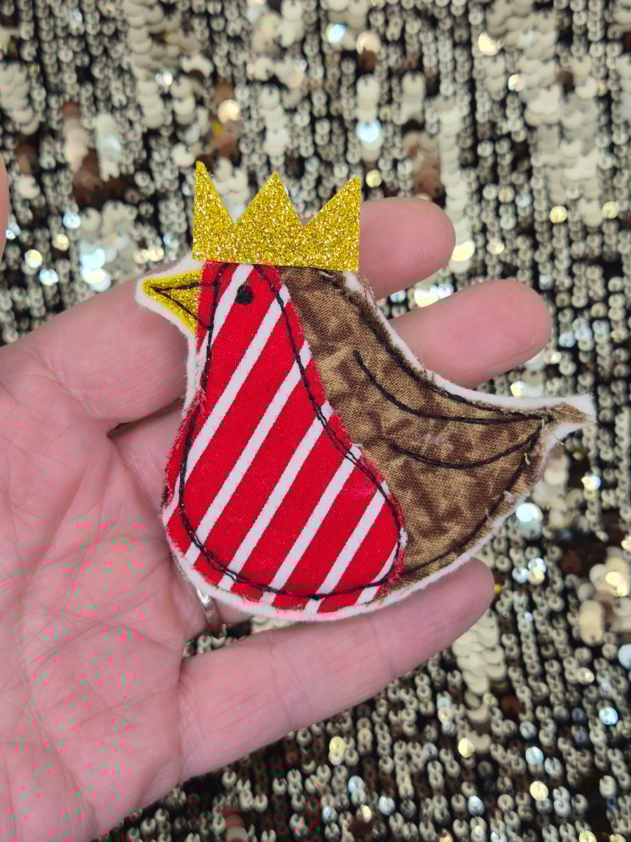 Christmas Robin Badge