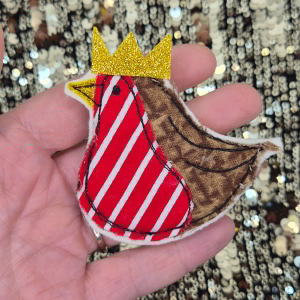 Christmas Robin Badge