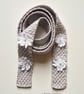 Knitted cotton neckpiece - Spring accessory - Handmade cotton gift - Image 6