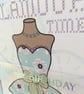 Dressmakers mannequin frilly dress Glamour time birthday card. - Image 3