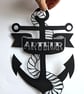 Large Bespoke Custom Personalised Unique Anchor Name papercut - Image 3