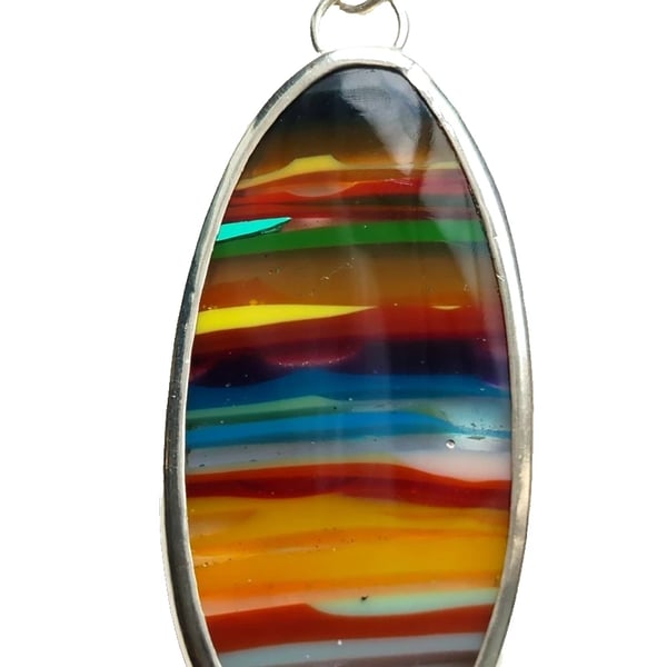 Surfite Necklace Fine & Sterling Silver Jewellery Gift Oval Pendant Handmade