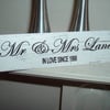 shabby chic distressed plaque-mr and mrs personalised