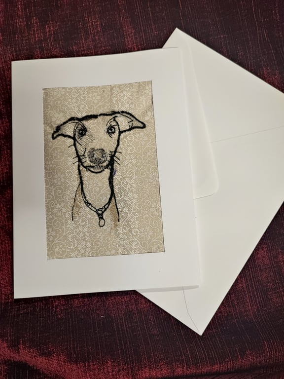 Card with Embroidery