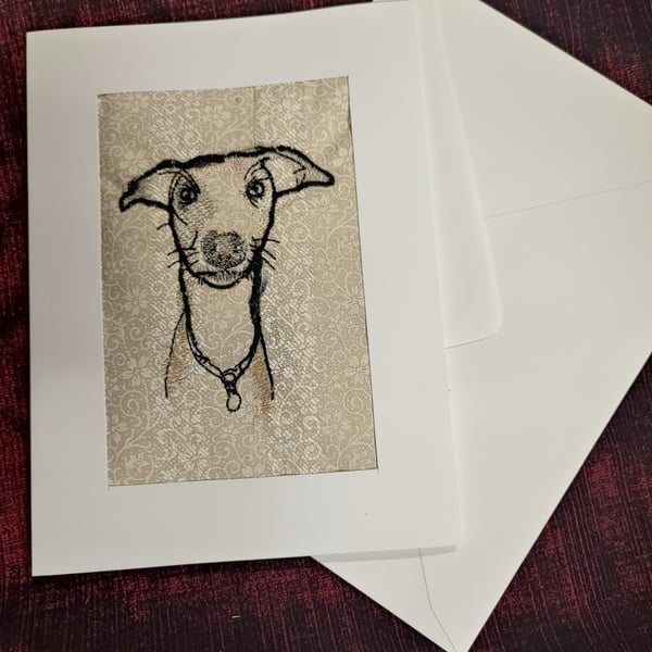 Card with Embroidery