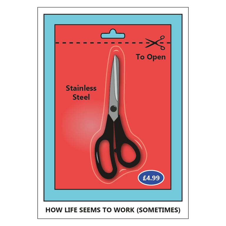 How Life Works Postcard