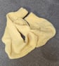 Hand Knit  Socks Pale Yellow 